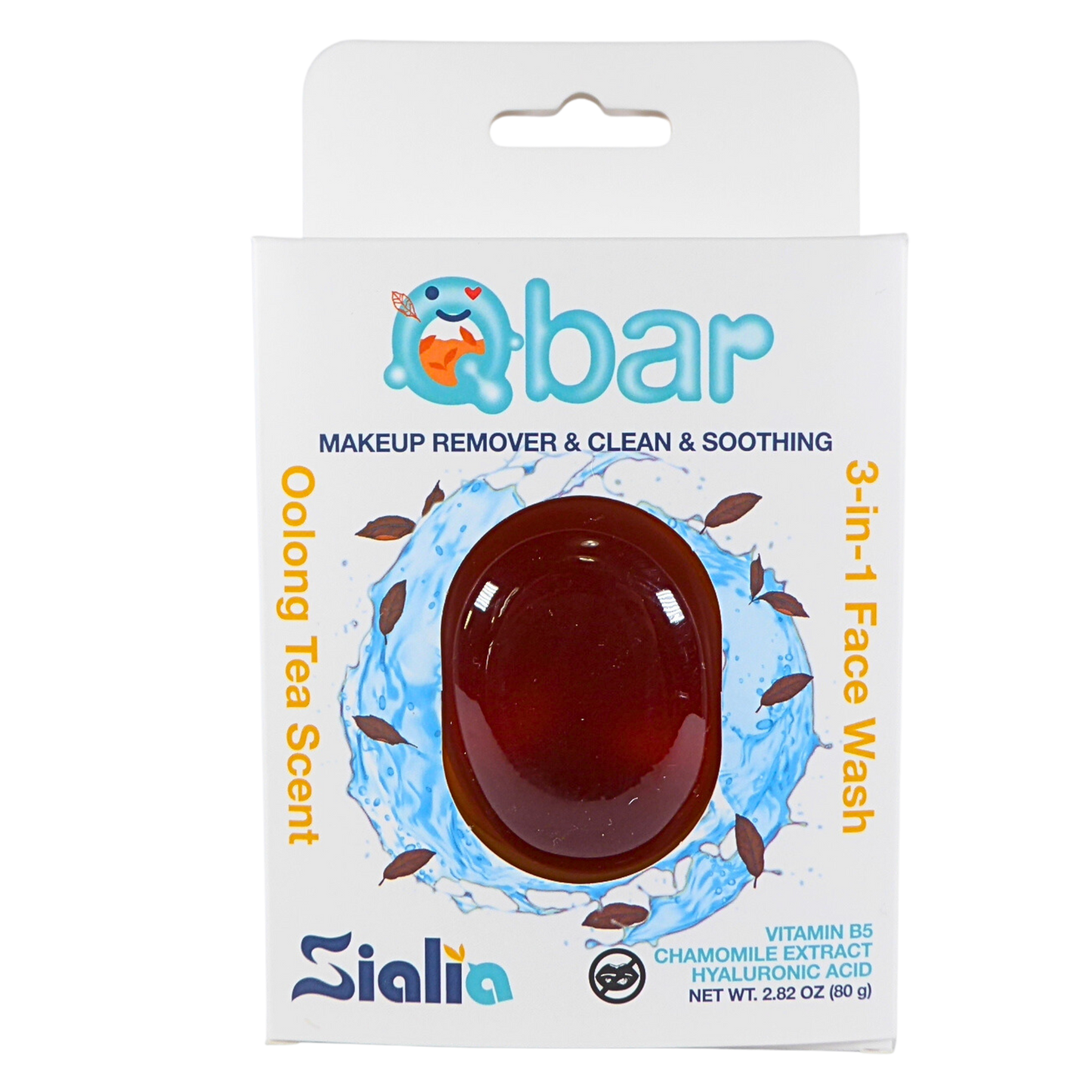 Oolong Tea Face Wash Qbar— Hyaluronic Acid+ Tea + Chamomile+ Vitamin B5 fortify