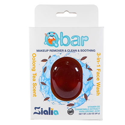 Oolong Tea Face Wash Qbar— Hyaluronic Acid+ Tea + Chamomile+ Vitamin B5 fortify