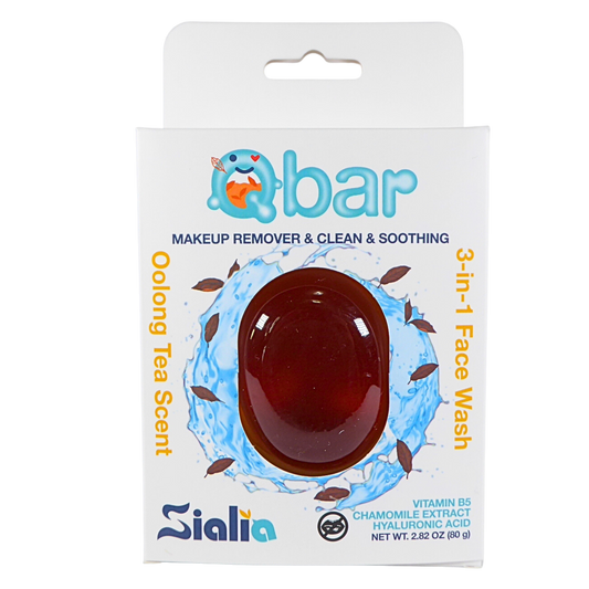 Oolong Tea Face Wash Qbar— Hyaluronic Acid+ Tea + Chamomile+ Vitamin B5 fortify
